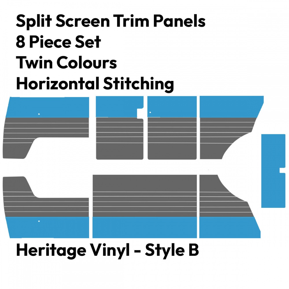Heritage Trim Panel Set Style B - VW Splitscreen 1955 - 1967